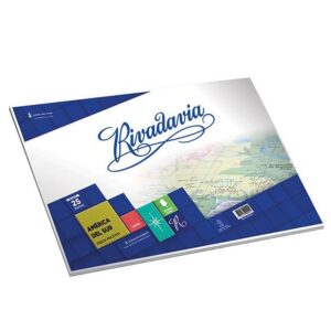 MAPA RIVADAVIA N° 6 CROMOS (BLOCK X 25 HJS.) V/MODELOS