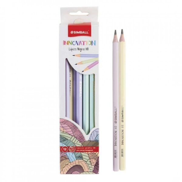 LAPIZ NEGRO SIMBALL INNOVATION PASTEL HB (DOCENA)