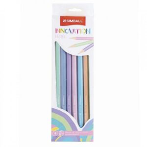 LAPICES DE COLORES SIMBALL INNOVATION PASTEL X 8 LARGOS