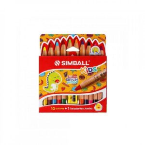 LAPICES DE COLORES SIMBALL KIDS JUMBO X 10 COLORES