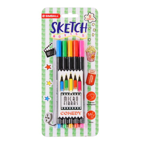 MICROFIBRA SIMBALL SKETCH MOVIES BLISTER X 5 V/MODELOS
