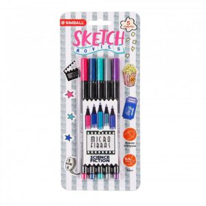 MICROFIBRA SIMBALL SKETCH MOVIES FANTASY BLISTER X 5 COLORES