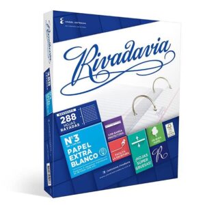 REPUESTO RIVADAVIA  X 288 HJS. RAYADO EXTRA BLANCO (478301)