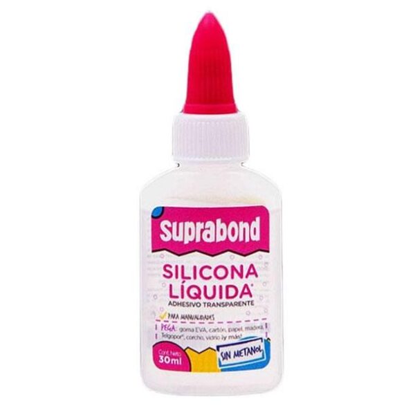 SILICONA LIQUIDA SUPRABOND TRANSPARENTE 30 ML (ESL30)