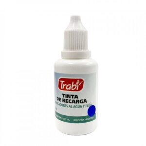 TINTA P/MARCADOR TRABI AL AGUA X 30 CC. V/COLORES.