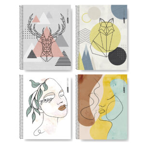 CUADERNO ARTE MINIMALISTA 16/21 X 80 HJS. RAYADO