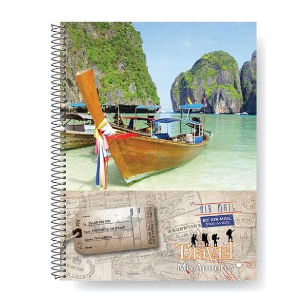 CUADERNO MIS APUNTES TRAVEL 29/7 X 80 HJS. CUADRICULADO