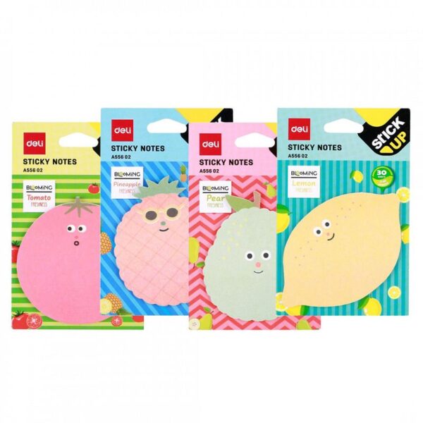 NOTAS ADHESIVAS DELI  FRUTAS TACO X 30 HOJAS (EA55602)