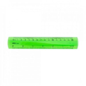 REGLA DELI PLASTICA FLUO TRANSLUCIDA X 15 CM. (EG00102)