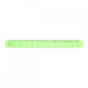 REGLA DELI PLASTICA FLUO TRANSLUCIDA X 30 CM. (EG00302)