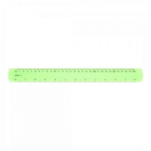 REGLA DELI PLASTICA FLUO TRANSLUCIDA X 30 CM. (EG00302)