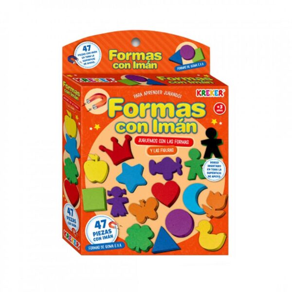 FORMAS DE GOMA EVA C/IMAN KREKER  X 47 UNID.  (329)