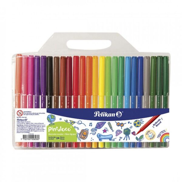 MARCADOR PELIKAN PINTALOCO X 24 COLORES