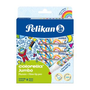 MARCADOR PELIKAN COLORELLA JUMBO X  8 COLORES