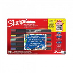 MARCADOR SHARPIE CREATIVE ACRILICO PTA REDONDA BLISTER X 12 COLORES (2201070)