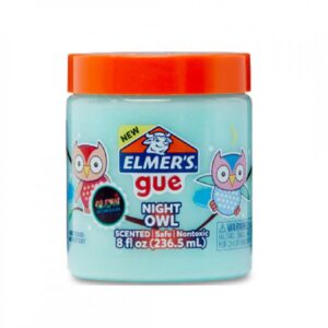 SLIME ELMERS GUE CON AROMA BRILLA EN LA OSCURIDAD  X 236 ML NIGHT OWL