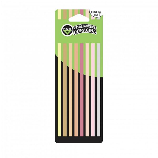RESALTADOR ADHESIVO PIZZINI COLORES NUDE 8 X 20 HJS.