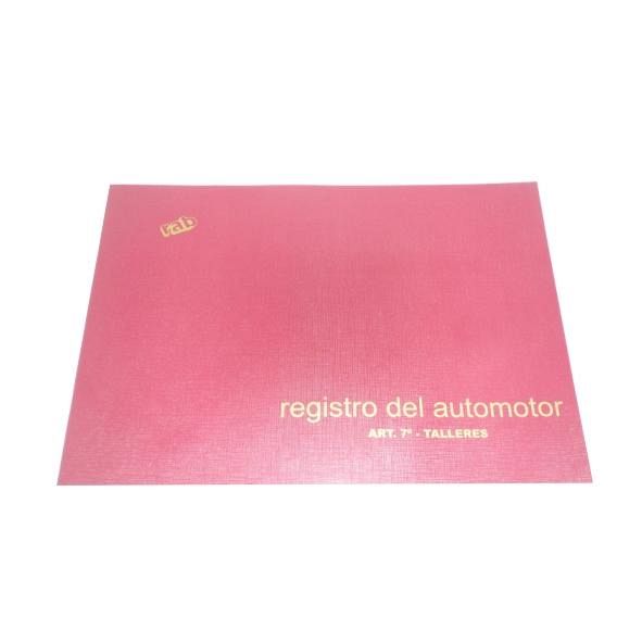 LIBRO REGISTRO DE AUTOMOTOR RAB T.F. N° 7 TALLERES (2319/7)