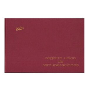 LIBRO REGISTRO DE REMUN. UNICO RAB T. D. 1 MANO (2309)