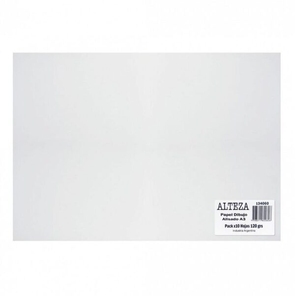 PAPEL P/DIBUJO ALTEZA  A3 120 GRS. X 10 HJS.