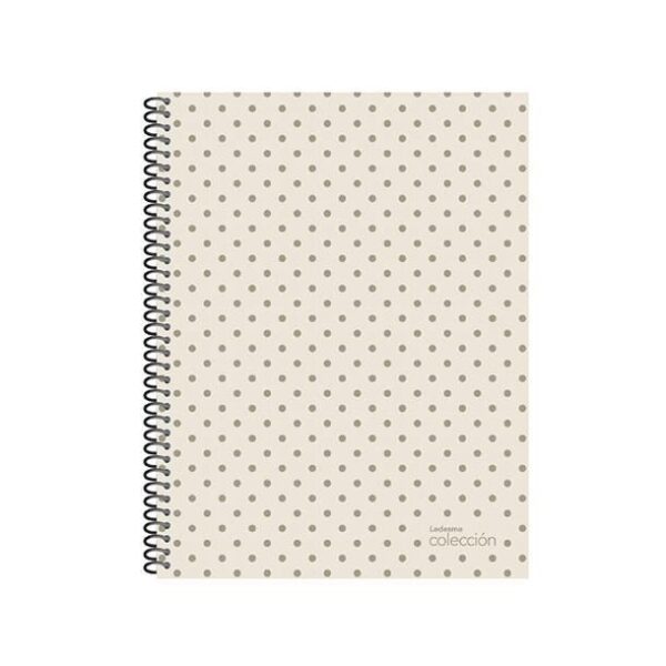 CUADERNO LEDESMA LUNARES METALIZADOS 16/21 T.D. X 84 HJS. LISO