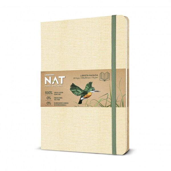 LIBRETA LEDESMA NAT 16/21 X 80 HJS. RAYADO