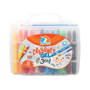 LAPICES DE CERA GEL EZCO X 12 COLORES