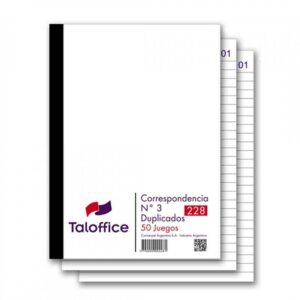 TALONARIO TAL-OFFICE  DE CORRESPONDENCIA NRO.3 DUPLICADO (ART.228)