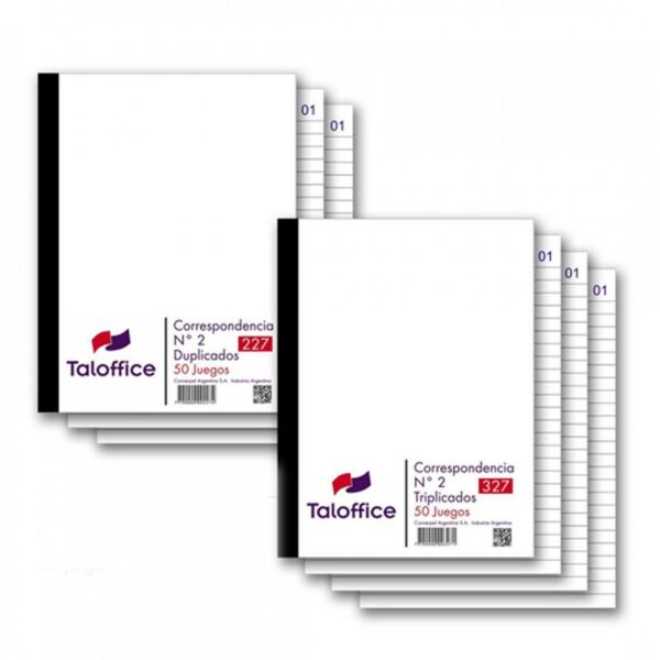 TALONARIO TAL-OFFICE DE CORRESPONDENCIA NRO.3 TRIPLICADO (ART.328)