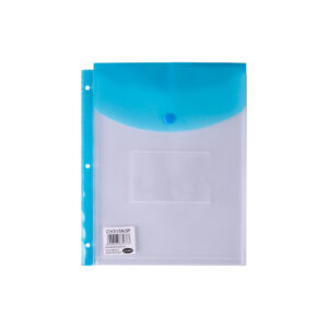 CARPETA FOLIO LAMA CON BOTON N° 3 C/ 3 PERF. COLORES SURTIDOS