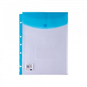 CARPETA FOLIO LAMA CON BOTON A4 C/ 11 PERF. COLORES SURTIDOS