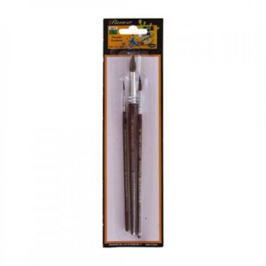 SET DE PINCELES VAN ORLEY ESCOLAR REDONDOS X 3 UNDS. (NRO 0, 6, 12)