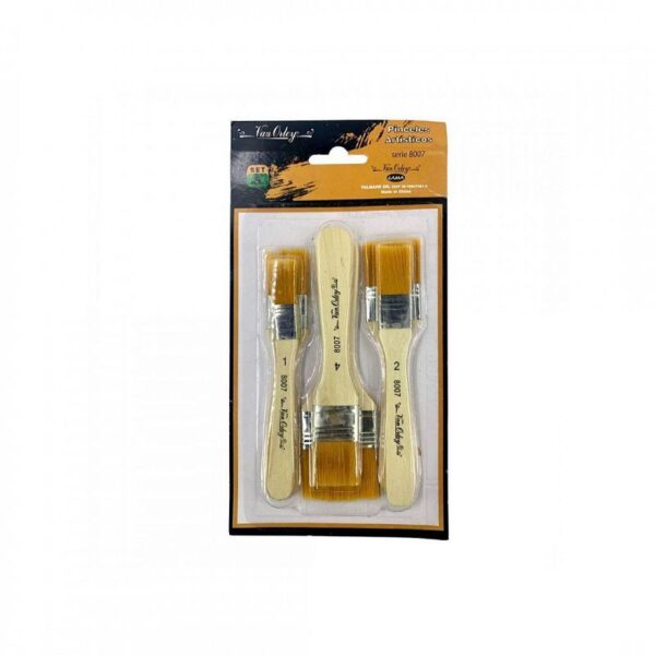 SET DE PINCELETA VAN ORLEY X 6 U. SURTIDA (CERDA SINTETICA)
