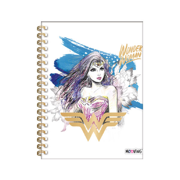 CUADERNO MOOVING 16/21 T. DURA X 80 HJS RAYADO WONDER WOMAN