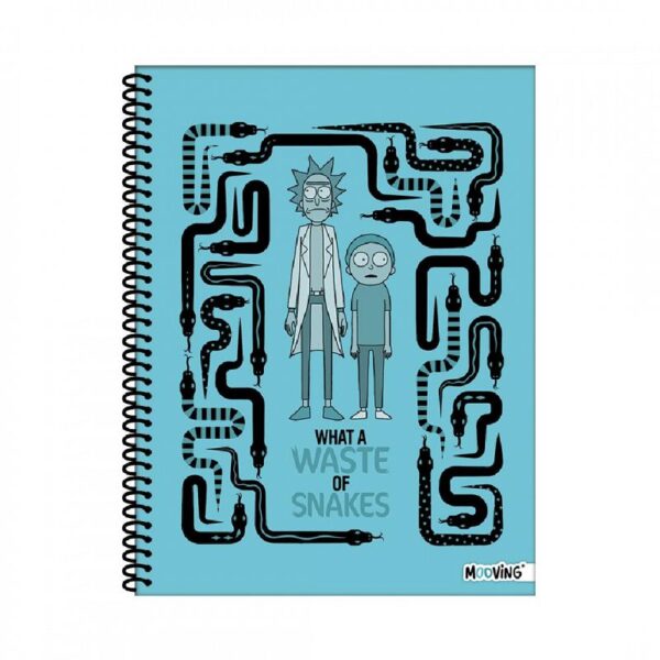 CUADERNO MOOVING 29/7 T. FLEX. X 80 HJS. RAYADO RICK AND MORTY