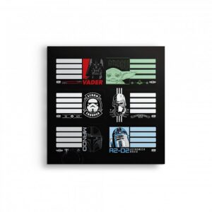 ETIQUETA ESCOLAR MOOVING STAR WARS