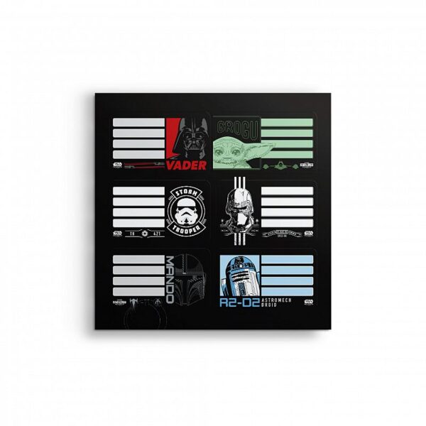ETIQUETA ESCOLAR MOOVING STAR WARS