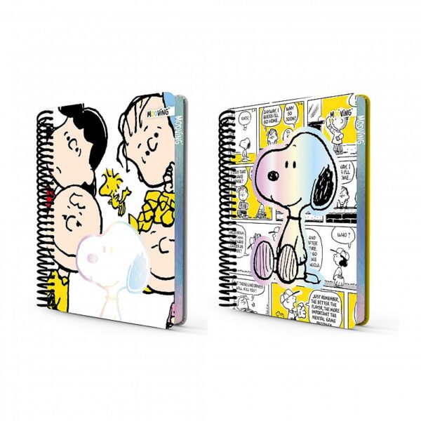 CUADERNO MOOVING PREMIUM 1/2 OFICIO SNOOPY X 96 HJS RAYADO (1231134)