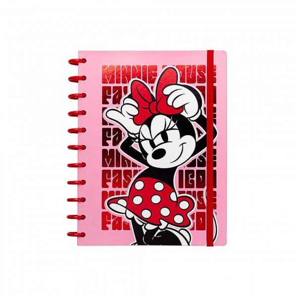 CUADERNO MOOVING LOOPS MINNIE A5 X 80 HJS RAYADO (1721131)