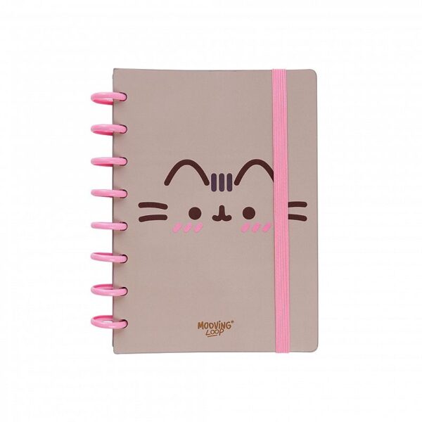 CUADERNO MOOVING LOOPS PUSHEEN A5 X 80 HJS RAYADO (1721207)
