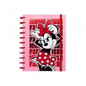 CUADERNO MOOVING LOOPS MINNIE CARTA X 80 HJS RAYADO (1711131)