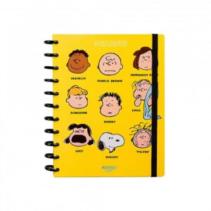 CUADERNO MOOVING LOOPS SNOOPY CARTA X 80 HJS RAYADO (1711134)