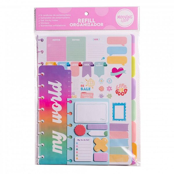 SET ORGANIZADOR P/CUADERNO MOOVING LOOPS CARTA (1713132)