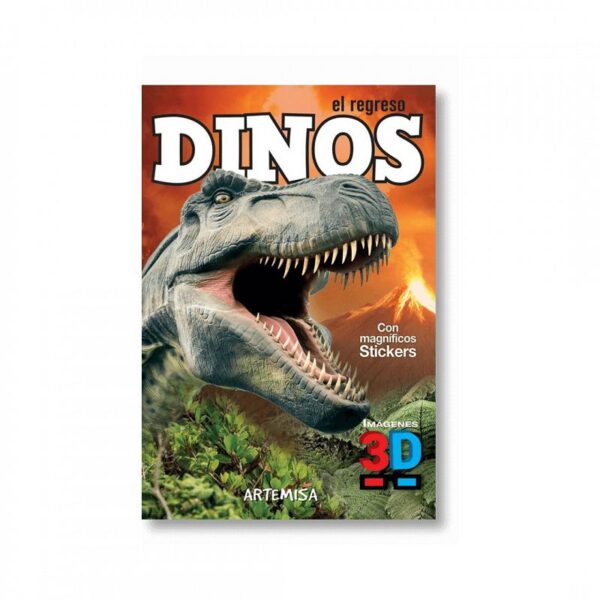 LIBRO INFANTIL ED. ARTEMISA DINOSAURIOS 3D C/STICKERS V/MODELOS