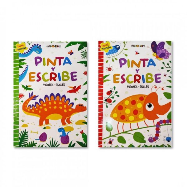 LIBRO INFANTIL ED. ARTEMISA PINTA Y ESCRIBE ESPAÑOL-INGLES V/MODELOS