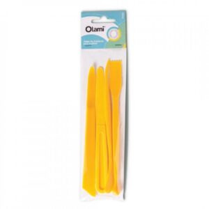 ESTECAS DE PLASTICO OLAMI SET X 4 UNIDADES