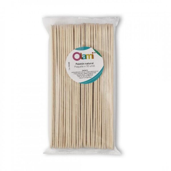 PALETON P/MAQUETERIA OLAMI MADERA NATURAL X 30 UNIDADES