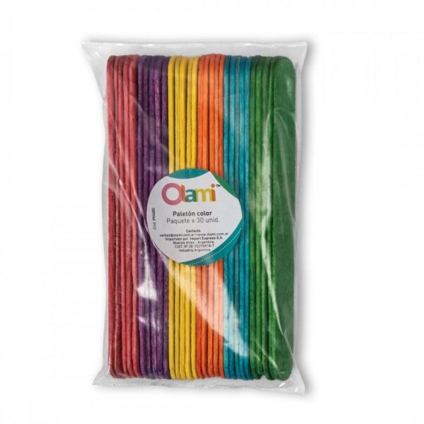 PALETON P/MAQUETERIA OLAMI MADERA COLOR X 30 UNIDADES