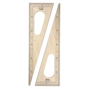 ESCUADRA FIME DE MADERA P/PIZARRON X 60 CM. SIN LUSTRAR