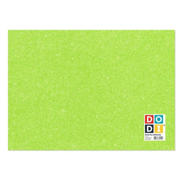 GOMA EVA DODI GLITTER FLUO DE 60 X 40 CM. X 1.5 MM. V/COLORES